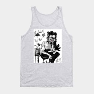 sitting girl Tank Top